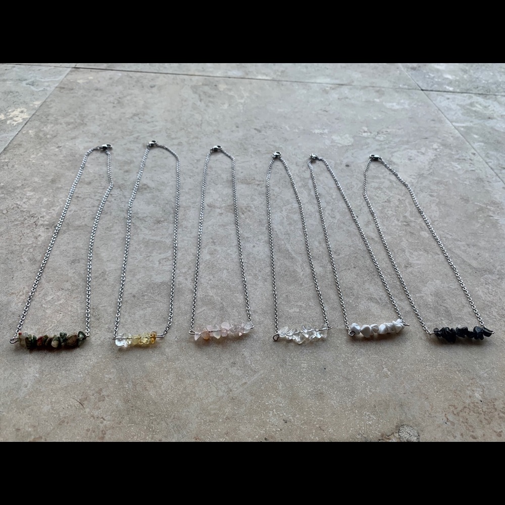 Crystal boho necklace